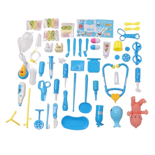 Naroote Kinderarzt Playset, Plastik Interactive Fun Doctor Toy für den Kindergarten für den Kindergarten (Blue) von Naroote