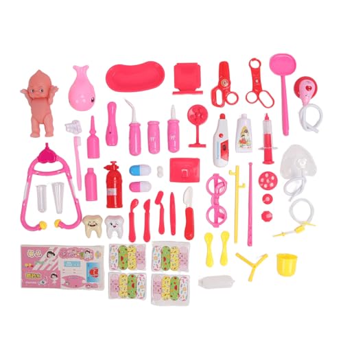 Naroote Kinderarzt Playset, Plastik Interactive Fun Doctor Toy für den Kindergarten für den Kindergarten (PINK) von Naroote