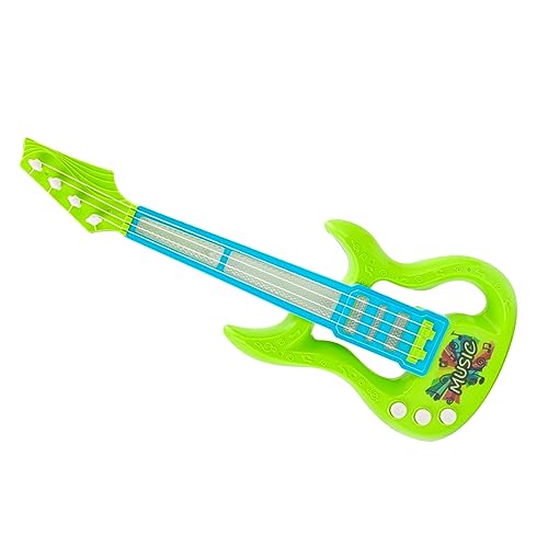 Naroote Kindergitarre, Tragbares Gitarrenpiano Plastikspielzeug Multifunktional Nizza Farben Easy Spiele Förderung Lernen Im Freien (Green) von Naroote
