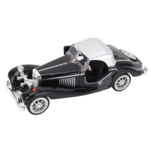 Klassisches Vintage -Automodell, Klassisches Metall -Legierungsauto -Modell für Kindersammler (BLACK) von Naroote