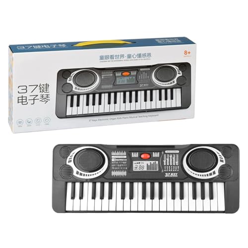 Naroote Klavier -Tastatur für Kinder, Tragbares Multi -funktionales Interesse an Musik Einfacher Tastatur Bildung für Zuhause (37 Tasten, 2 Modi) von Naroote