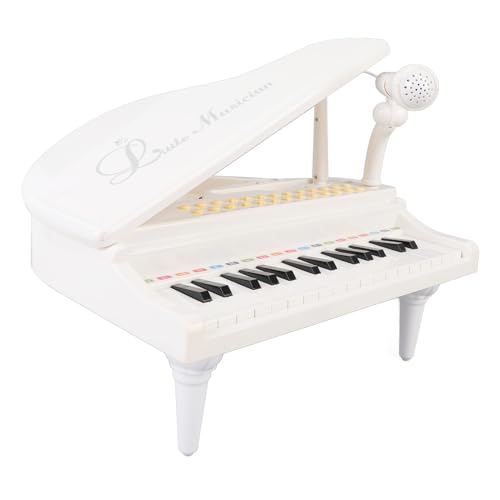 Naroote Klavierspielzeug, Musical Piano Toy 31 Schlüssel mit Mikrofon für Praktiken (White) von Naroote
