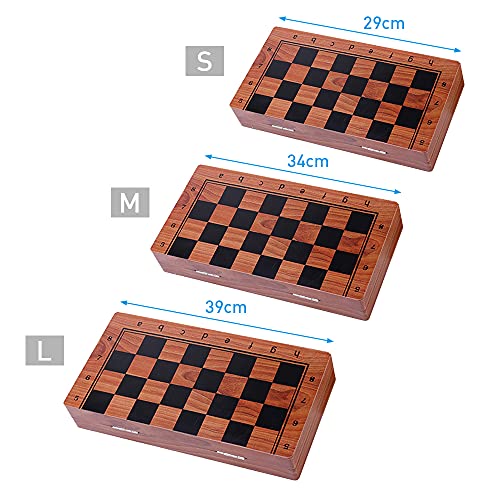 Naroote Magnetische Schachbrett, Intellektuelle Schachbrett Magnetische Holzschachbrett Set Falten Tragbares Reisen Einzigartiges Schachspiel Schach -Set für Alle Altersschach Naroote Magnetische Schachbrett, Intellektuelle Schachbrett Magnetische Holzschachbrett Set Falten Tragbares Reisen Einzigartiges Schachspiel Schach -Set für Alle Altersschach von Naroote