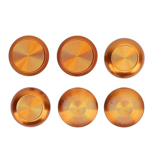Naroote Metal Analog -Daumenstifte, Analog -Griffs Plug und Spielen Größere Touch Oberflächen mit Kunststoffbox für Spielkonsolenregler (Gold) von Naroote