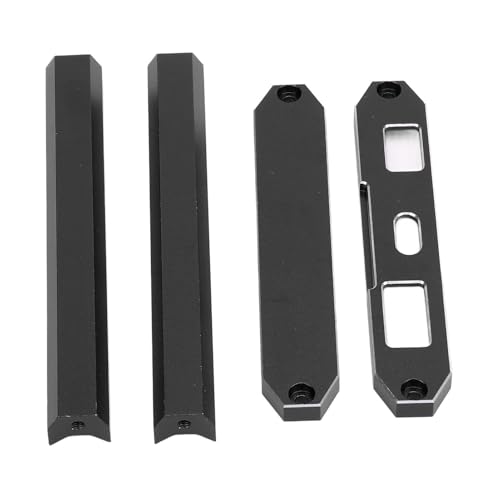 Naroote Metallbasis für die Fernbedienung, Schutzrahmen für den Sender in Einer Stabilen Aluminiumlegierung Zur Modifikation des Modells (Black) von Naroote