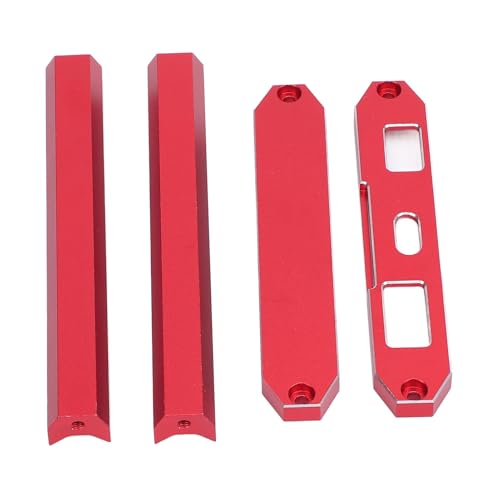 Naroote Metallbasis für die Fernbedienung, Schutzrahmen für den Sender in Einer Stabilen Aluminiumlegierung Zur Modifikation des Modells (Rot) von Naroote