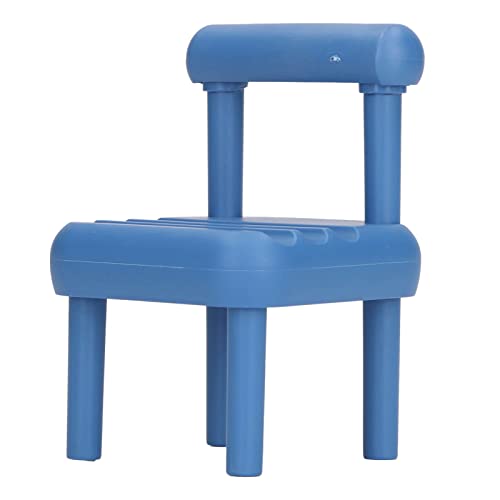 Naroote Miniatur-Möbelstuhl, Foto-Requisiten, 1:12, Reichhaltige Details, Realistischer Esszimmerstuhl für Puppenhaus, Heimdekoration, Mini für Zuhause (Königsblau) von Naroote