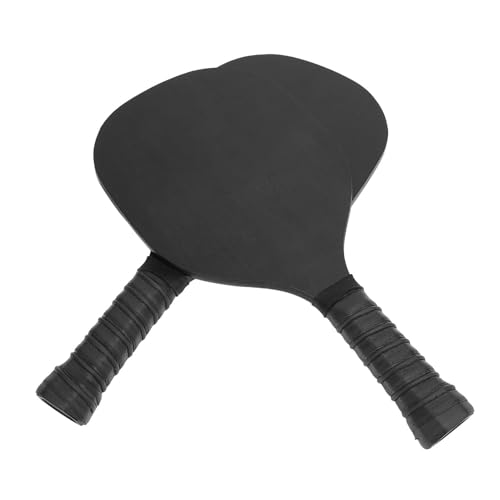 Naroote Pappelholzkugel -Paddel, Größere Gesichtsball -Paddel Kit mit 4 Kugeln Zum Training (Black) von Naroote