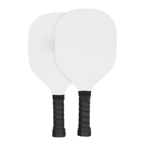 Naroote Pappelholzkugel -Paddel, Größere Gesichtsball -Paddel Kit mit 4 Kugeln Zum Training (White) von Naroote