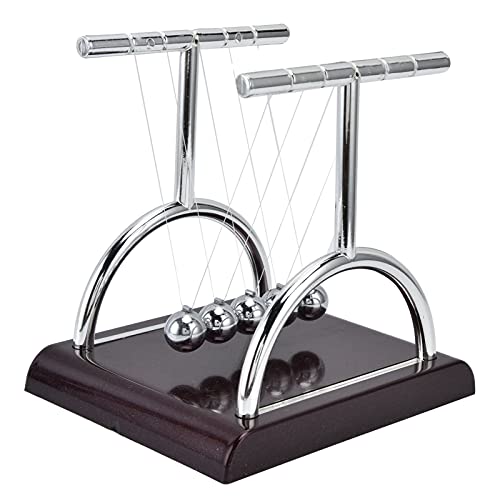 Naroote Pendelball, Swinging Ball Newtons Cradle, Pendulum Balance Balls Innovative Dekompression Fun Cradle Pendel Swinging Bälle Ausgeglichene Ballspielzeug für Büroschreibtischdekoration von Naroote