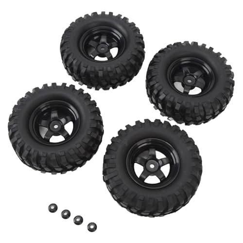 Naroote RC-Radfelgen-Reifen-Set, rutschfeste RC-Crawler-Radfelgen-Reifen für das Radfahren von Naroote