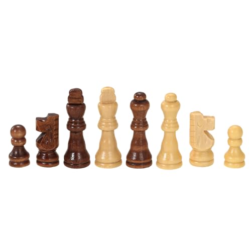 Naroote Schach Set für, Holzschach -Set Tragbares Schachbrettspiel Holzschachschach - Schachbrett für Jungen Mädchen Erwachsene (Brown) von Naroote