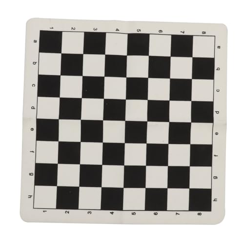 Naroote Schachspiele Set, Anti -Slip -tragbar (Schwarzes weißes Brett) von Naroote