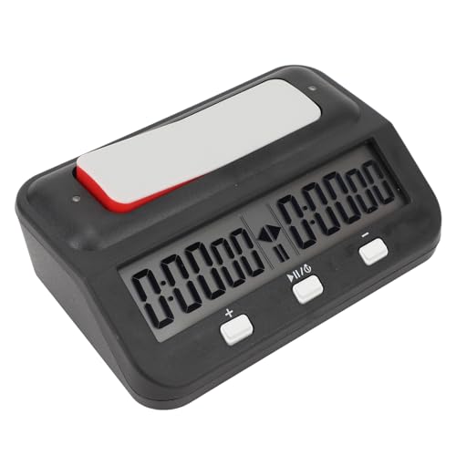 Naroote Schachzeit, Professioneller Digitaler Schachspiel -Timer (Black) von Naroote