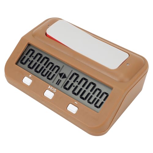 Naroote Schachzeit, Professioneller Digitaler Schachspiel -Timer (Bräunen) von Naroote
