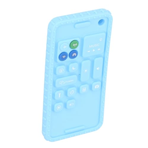 Naroote Silikon Baby Teether Toy, Mobiltelefonform Teether Toy Multi -Form -Taste für Reisen für Kleinkind (Blue) von Naroote