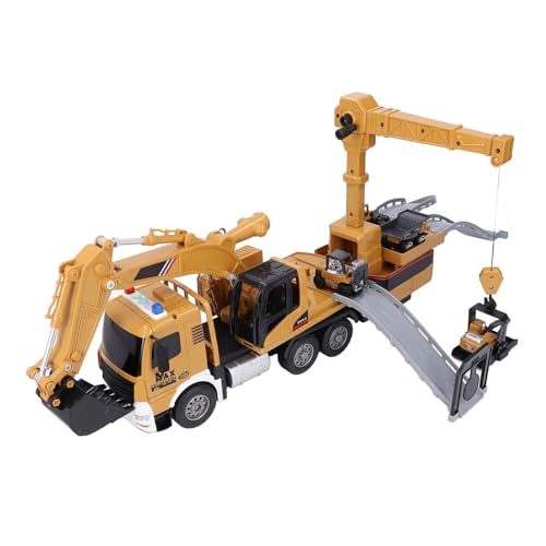 Naroote Spielzeug für Baufahrzeuge, Pädagogisches, Batteriebetriebenes Doppelketten-Spielzeug, Sicheres Baubagger-Spielzeug in L-Größe, Interaktiv für von Naroote