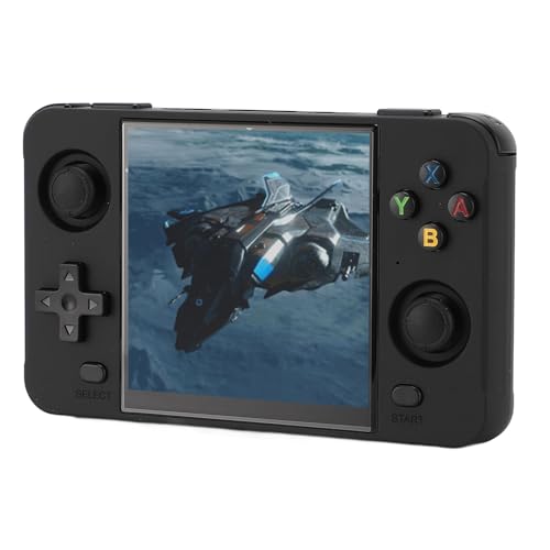 Naroote Tragbare Videospielkonsole, ARM RK3566 Tragbare Spielekonsolen mit 2 Kleinen Speicherkarten für die Reise (16g und 64g) von Naroote