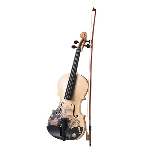 Naroote Violine für Anfänger, Akustische Geigenbutterflügelblume mit Fall und Bogen Anfänger Violine für Erwachsene Schüler Kinder Teenager Teenager (1-2) von Naroote