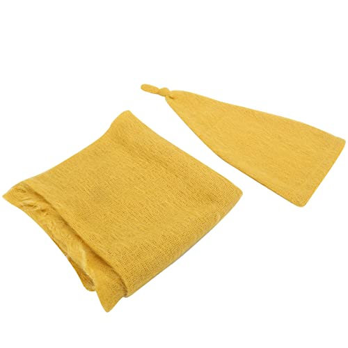 Neugeborene Foto -Requisiten, Neugeborene Kostüm Soft Wrap Strick Hat Set Set Neugeborene Fotografie -Requisiten Set Neugeborenen Fotografie Requisiten für Mädchen Mädchen Mädchen (Hut + Umhang) von Naroote