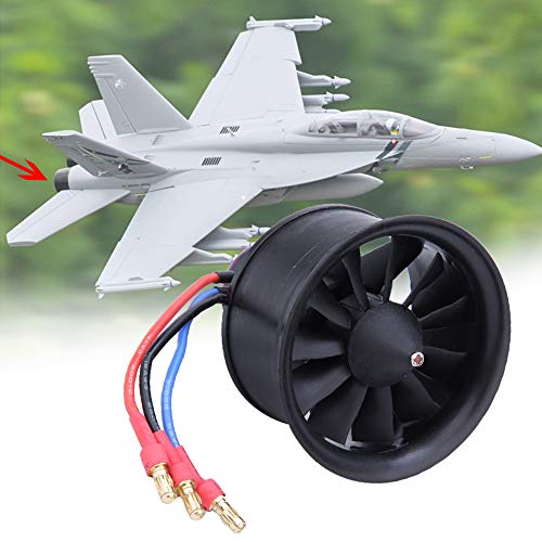 RC Flugzeugpropeller für EDF 50mm 11-Blatt-Lüfterpropellerrohr mit bürstenlosem Motor für RC-Fernbedienungsmodell Flugzeug-/Drohnenzubehör(KV4900 3S EDF) von Naroote