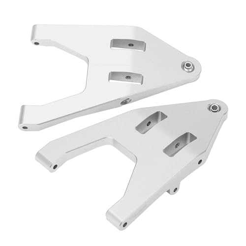 RC Swing Arm, Präzise Anpassung Langer Lebensdauer Vorderer Unterer Schwung Arm Aluminiumlegierung Hochstärke 2pcs für SG1002 1/10 Off -Straße LKW (Silver) von Naroote