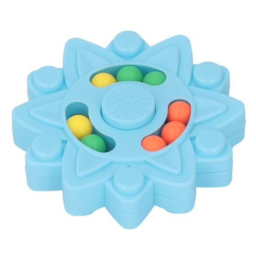 Rotierendes Bohnen-Dekompressionsspielzeug, Rotierendes Bohnen-Puzzlespielzeug, Greifübung, Glätten von Oberflächen für Zum Spielen zu Hause (Blue) von Naroote