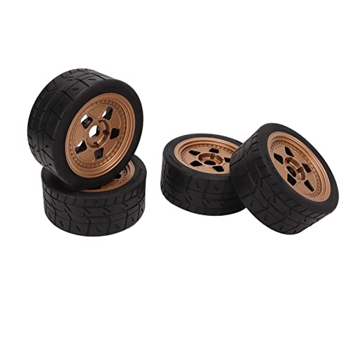 Shanrya RC-Autoräder, Gummireifen, solide gepolsterte RC-Reifenradnabe für professionelle Sportwagen von Naroote
