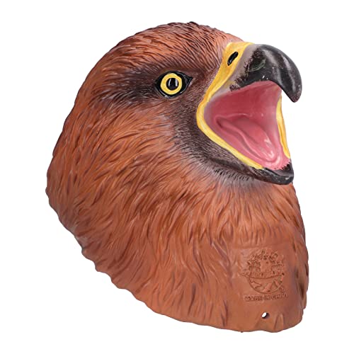 Vogelkopf Handpuppe, Geschichtenerzählen Spiel Requisiten Adler Handpuppe Offener beweglicher Mund für Halloween Dekoration von Naroote