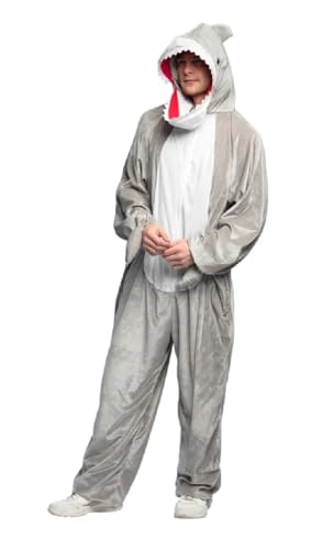 Narrenkiste B88305-140 grau Kinder Mädchen Junge Hai Kostüm-Overall bis max.140 cm Körpergröße Narrenkiste B88305-140 grau Kinder Mädchen Junge Hai Kostüm-Overall bis max.140 cm Körpergröße von Narrenkiste