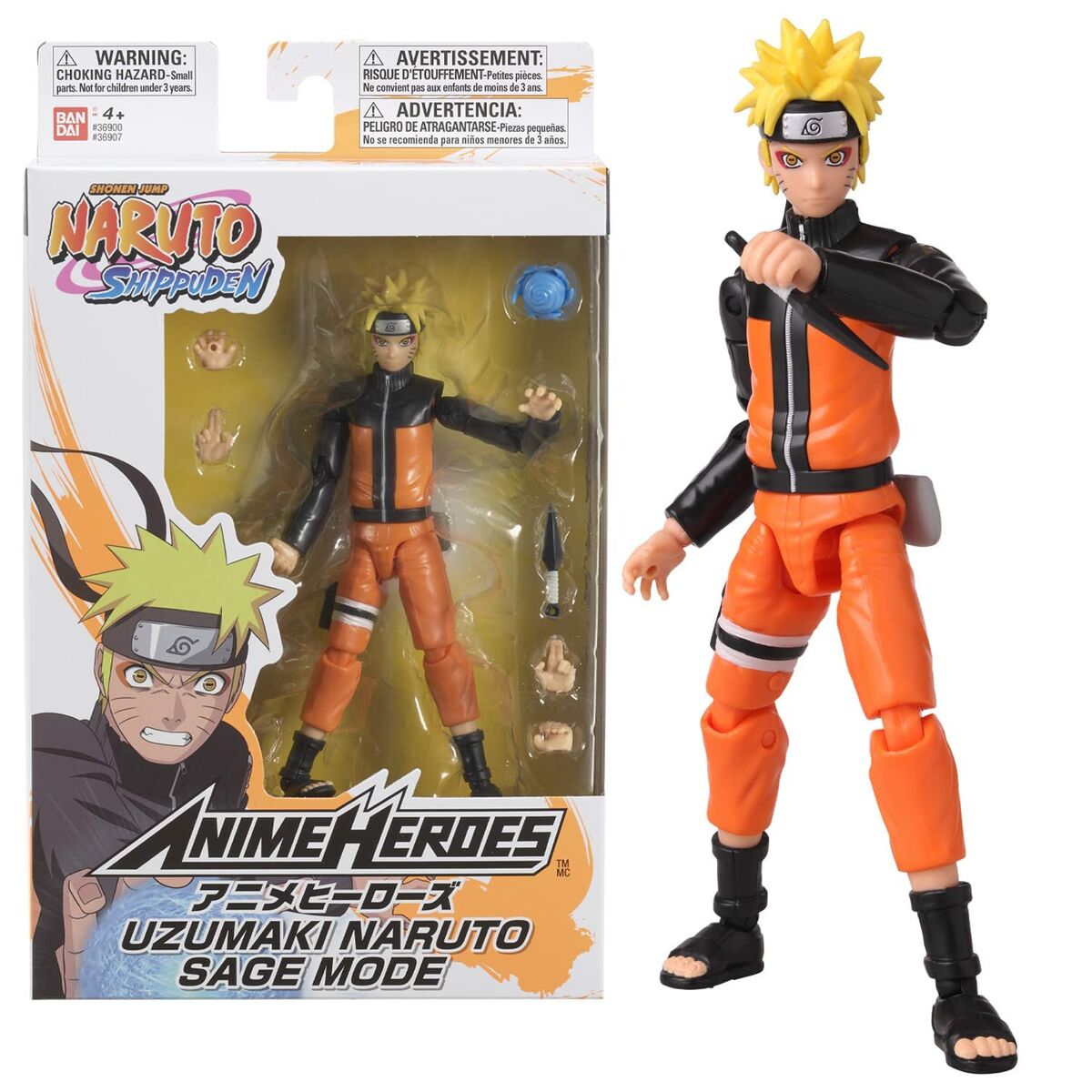 Figur mit Gelenken Naruto Anime Heroes - Uzumaki Naruto Sage Mode 17 cm von Naruto