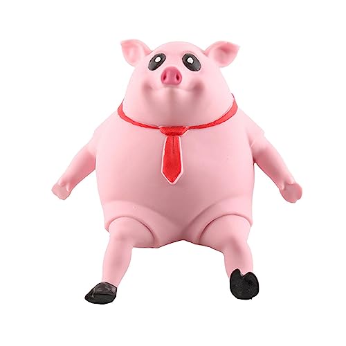 Stressspielzeug | Quetschspielzeug | Rosa Schweinchenfigur dehnbares Spielzeug für Kinder und Erwachsene | Stress-Squeeze-Piggy-Spielzeug dekomprimieren und dehnen | Cartoon lustige Tiere Spielzeug von Nasoalne