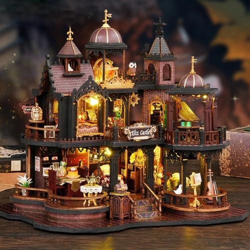 DIY Miniature Dollhouse Kit, Wooden Dollhouse Construction Kit mit Möbeln Book Nook DIY Miniature House, Magic Miniatur Haus Creative Room Idea für Teenager und Erwachsene Sammlung oder Ornamente von Nastopee