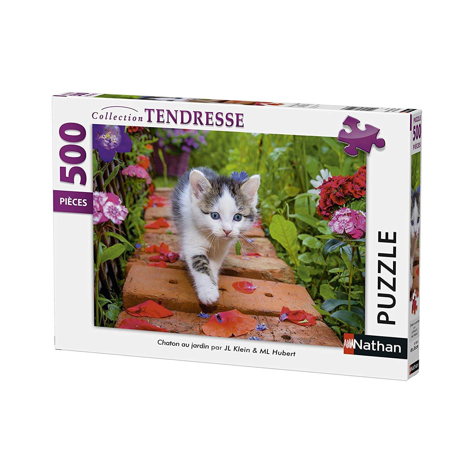 Nathan Puzzle 500 Teile – Kitten in the garden - von Nathan Puzzle