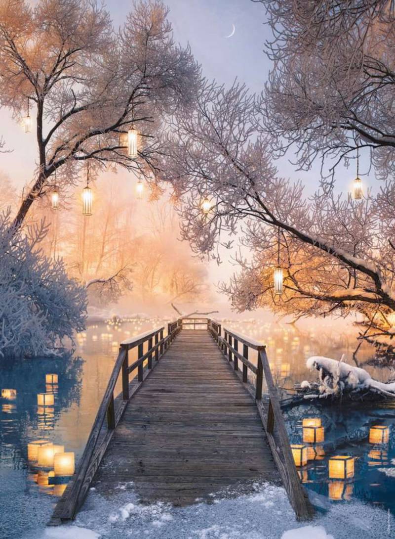 Nathan Puzzle 500 Teile – Lantern Path - von Nathan Puzzle
