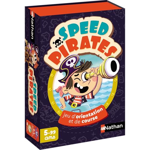 Nathan Speed Pirates, Kartenspiel für Kinder ab 5 Jahren, Renn- und Orientierungsspiel, Piraten-Thema, wählt die richtige Richtung und findet die meisten Inseln, Familie und Kinder, 2 bis 4 Spieler Nathan Speed Pirates, Kartenspiel für Kinder ab 5 Jahren, Renn- und Orientierungsspiel, Piraten-Thema, wählt die richtige Richtung und findet die meisten Inseln, Familie und Kinder, 2 bis 4 Spieler von Nathan jeux