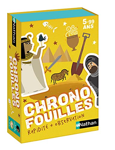 Chronofouilles – EIN Kartenspiel für Schnelligkeit und Gedächtniskarten für Kinder ab 5 Jahren. von NATHAN