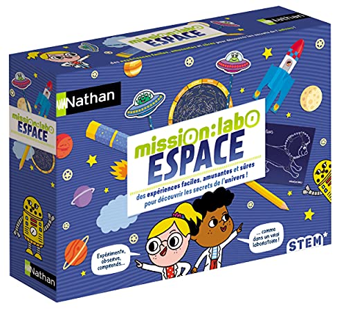 Mission Labo Espace - Wissenschaftliches und Lernset mit sicheren und lustigen Erfahrungen - Kinder ab 6 Jahren von NATHAN