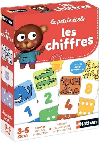 Nathan 31403 Lernspiel zum Erlernen der Zahlen (französische Version) 3/5 Jahre von NATHAN