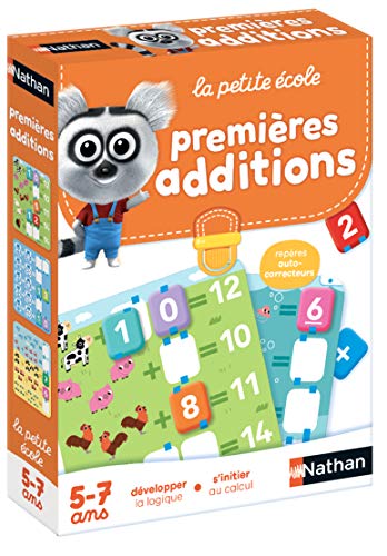 Nathan 31416 Lernspiele erstes Addieren, 6 Stück (französische Ausgabe) von NATHAN