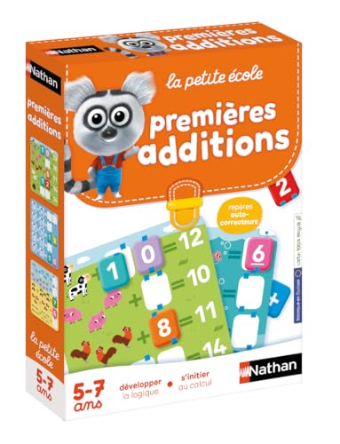 Nathan 31416 Lernspiele erstes Addieren, 6 Stück (französische Ausgabe) von NATHAN