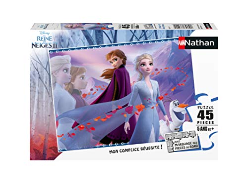Nathan 4005556864515 45-teiliges Puzzle Die Eiskönigin 2 Disney Frozen La Reine des Neiges Kinderpuzzle von NATHAN