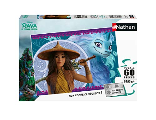 Nathan 4005556865765 60 pièces-Disney Raya et le dernier Dragon Classique Puzzle für Kinder von NATHAN