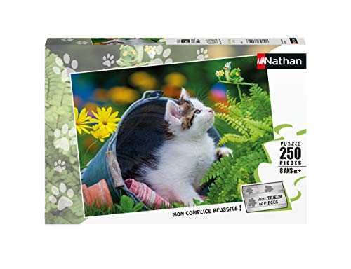 Nathan 4005556868766 Puzzle 250 Teile Neugieriges Kätzchen Kinderpuzzle von NATHAN