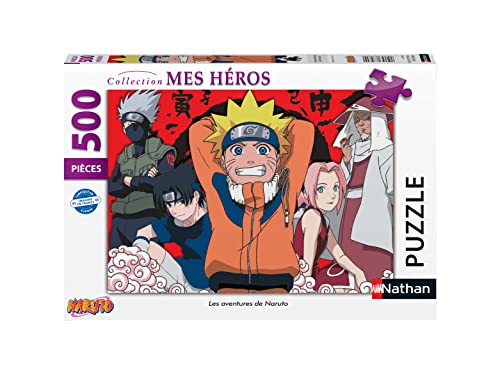 Puzzles Nathan 4005556872800 500 Teile-Die Abenteuer von Naruto Other Properties Puzzle für Erwachsene, Mehrfarbig von Puzzles Nathan
