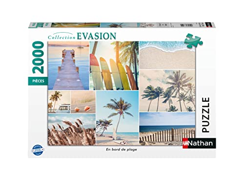 Puzzles Nathan 4005556873104 2000 Teile Strand Puzzle für Erwachsene von NATHAN