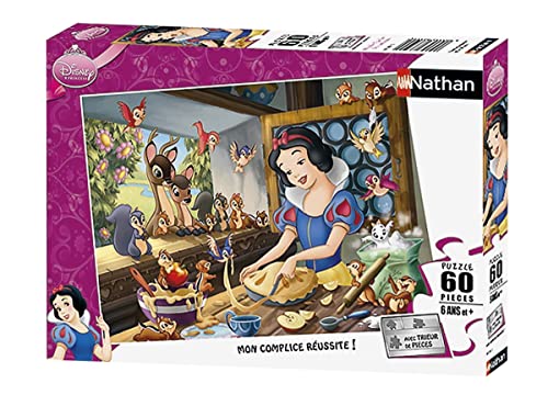 Nathan – 86554 – Classic Kinder Puzzle 60 Teile – Der Bäcker – Snow Weiß von Nathan