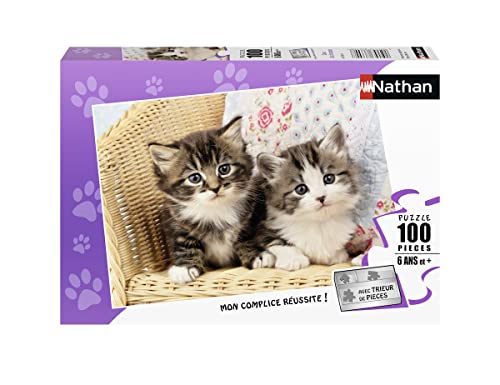 Nathan 86766 Puzzle Duo Kätzchen, 100 Teile, Andere, Norme von Nathan