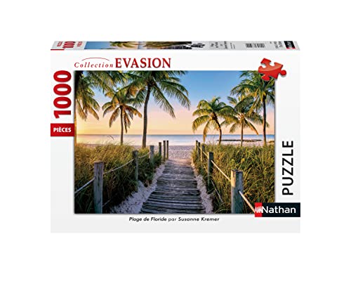 Nathan 87547 Puzzle – Strand von Florida – 1000 Teile von NATHAN