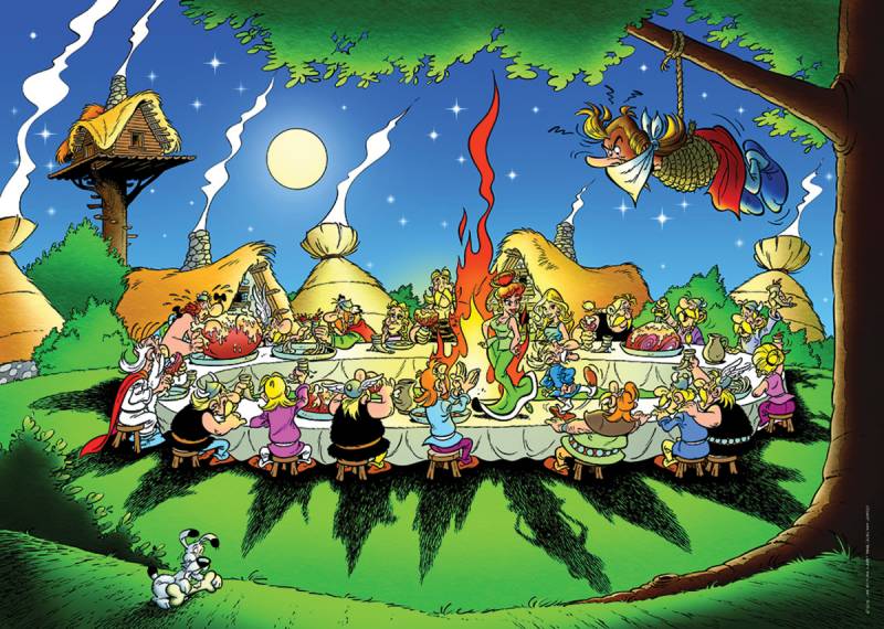 Nathan Asterix und Obelix: Das Bankett 1500 Teile Puzzle Nathan-00937 von Nathan